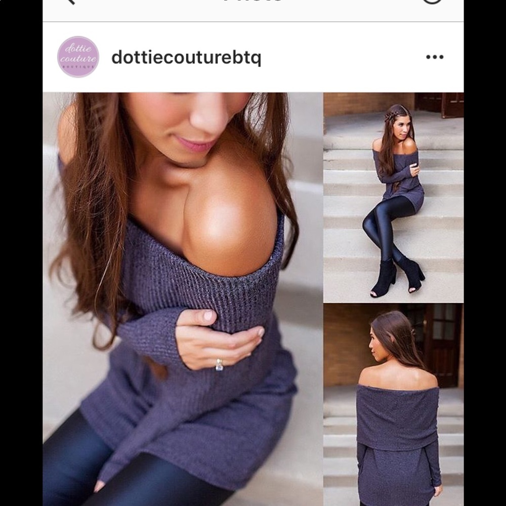 Off the shoulder sweater